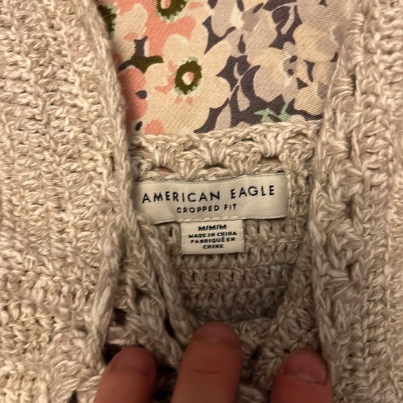 Women’s NWOT American Eagle Outfitters Woven knitted crop top bundle size medium - Picture 8 of 8